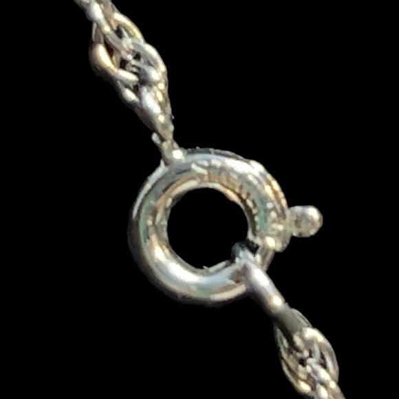 Star Art Sterling Silver Rhinestone Necklace And Screw Back Earrings Set (5120) - Picture 8 of 13